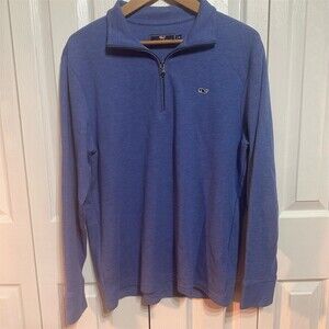 Vineyard Vines Blue Zip Up Sweater